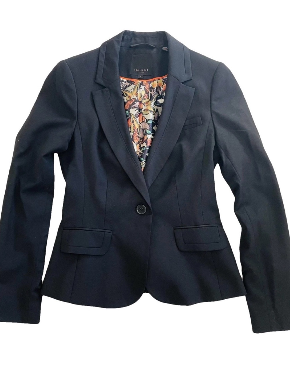 Ted Baker Single-Button Tailored Blazer with Butterfly 🦋 Lining